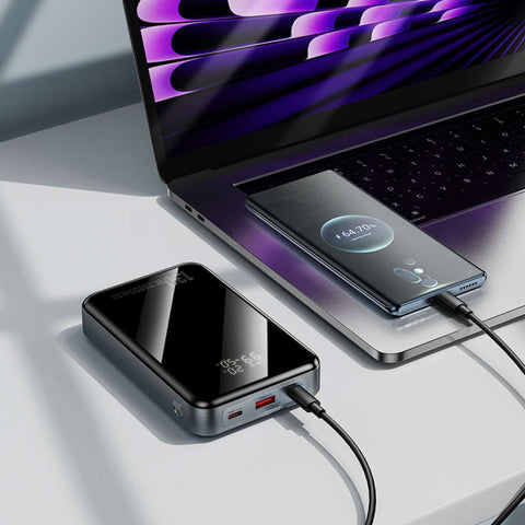 Hoco Q30 Power Bank – 10,000mAh, 33W Fast Charging, LED Display