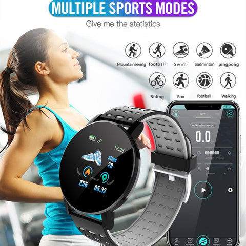 Bluetooth Smart Watch – 1.3” Display, Heart Rate Monitor, 7-Day Battery