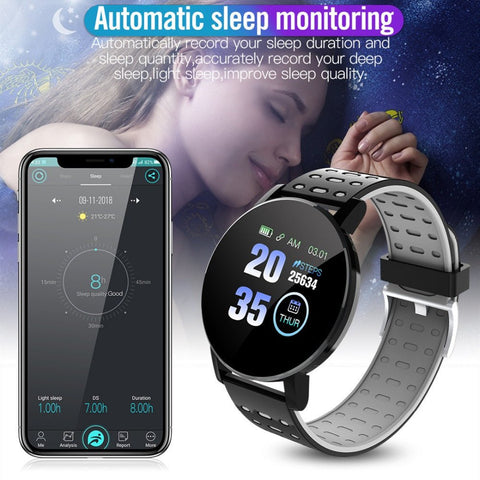 Bluetooth Smart Watch – 1.3” Display, Heart Rate Monitor, 7-Day Battery