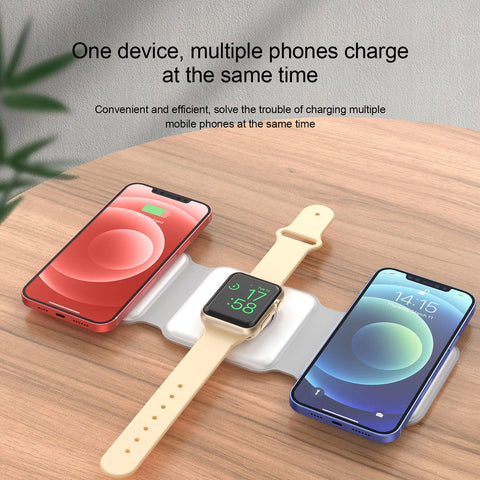 3-in-1 Wireless Charging Station for iPhone, Apple Watch & AirPods