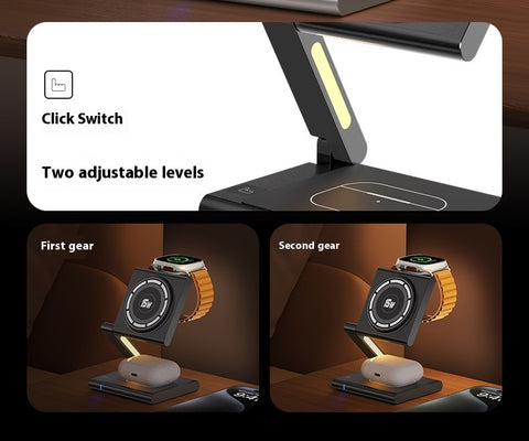 3-in-1 Foldable Wireless Charging Station for Phone, Earbuds & Smartwatch