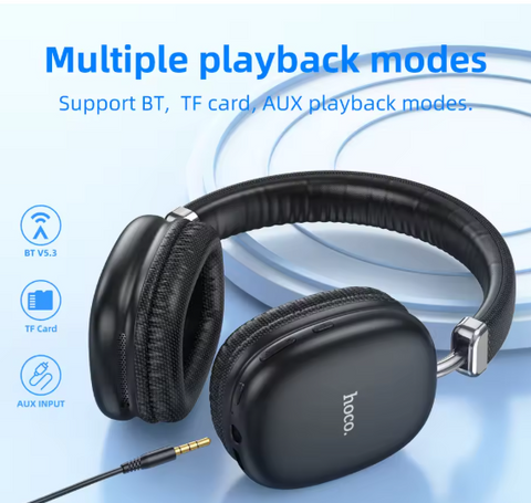 Hoco - W35 Wireless Bluetooth Headphones – Long Usage Time (40H)
