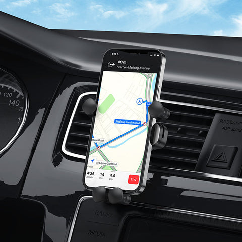 Hoco CA102 Gravity Car Phone Mount – Air Vent Holder for 4.5–7 inch Smartphones, ABS & Alloy Build