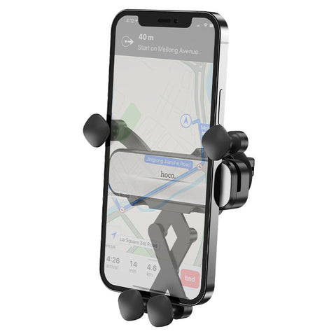 Hoco CA102 Gravity Car Phone Mount – Air Vent Holder for 4.5–7 inch Smartphones, ABS & Alloy Build